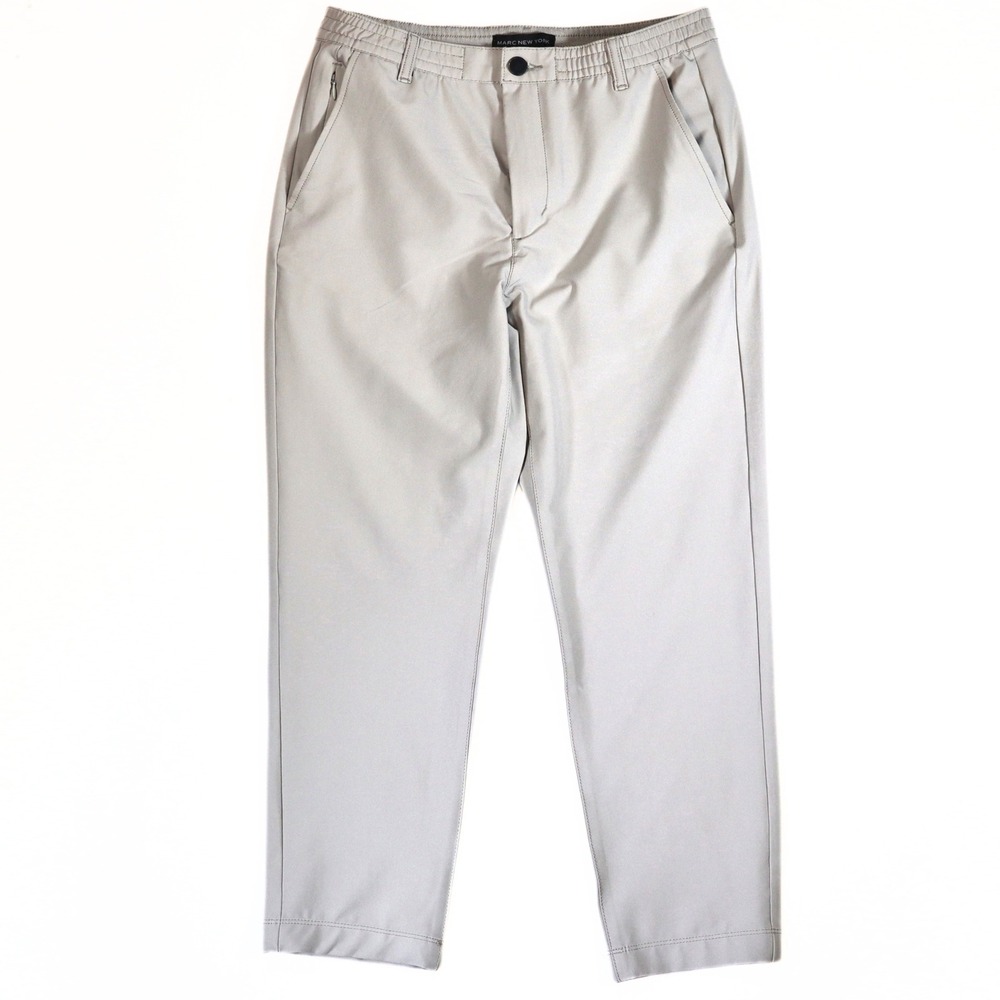 Marc New York Tech Pants Mens 32x26 Gray Performance Stretch Casual Golf Trouser